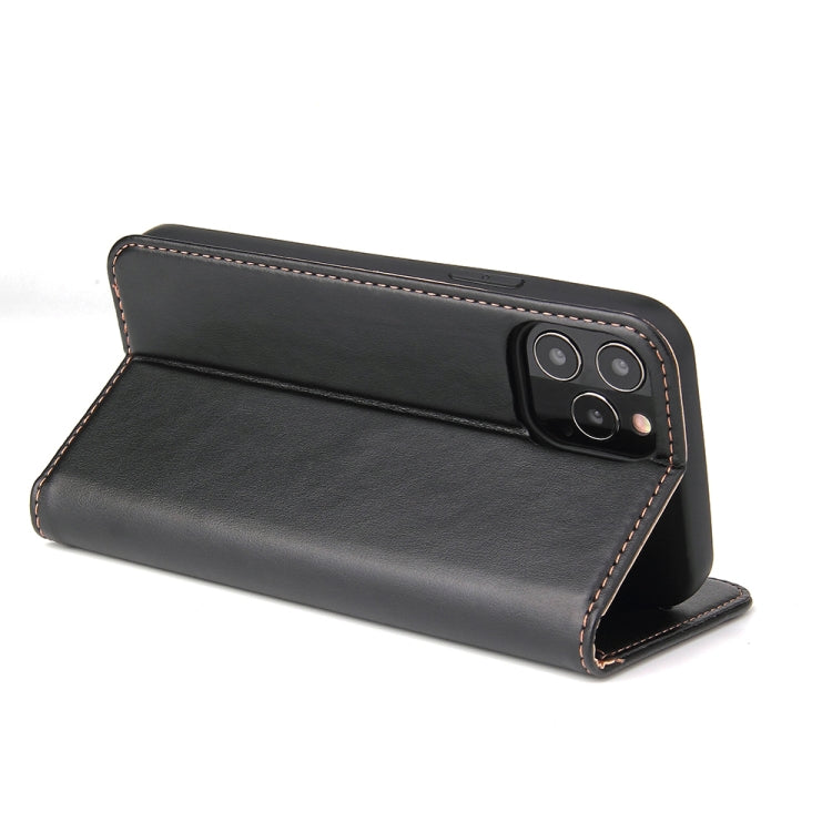 Fierre Shann PU Genuine Leather Texture Horizontal Flip Leather Case with Holder & Card Slots & Wallet, For iPhone 12 Pro Max, For iPhone 12 mini, For iPhone 12 / 12 Pro