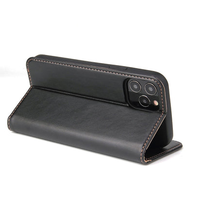 Fierre Shann PU Genuine Leather Texture Horizontal Flip Leather Case with Holder & Card Slots & Wallet, For iPhone 12 Pro Max, For iPhone 12 mini, For iPhone 12 / 12 Pro