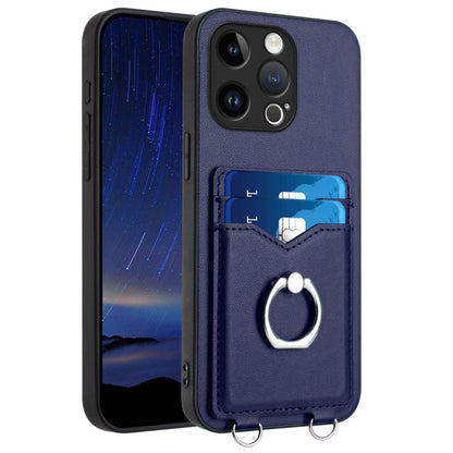 R20 Ring Card Holder Phone Case, For iPhone SE 2022 / SE 2020 / 8, For iPhone 13 Pro Max, For iPhone 13 Pro, For iPhone 13