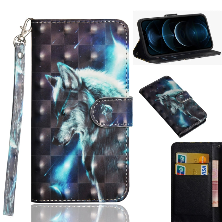 3D Painting Pattern Horizontal Flip TPU + PU Leather Case with Holder & Card Slots & Wallet, For iPhone 12 Pro Max, For Xiaomi Redmi 9