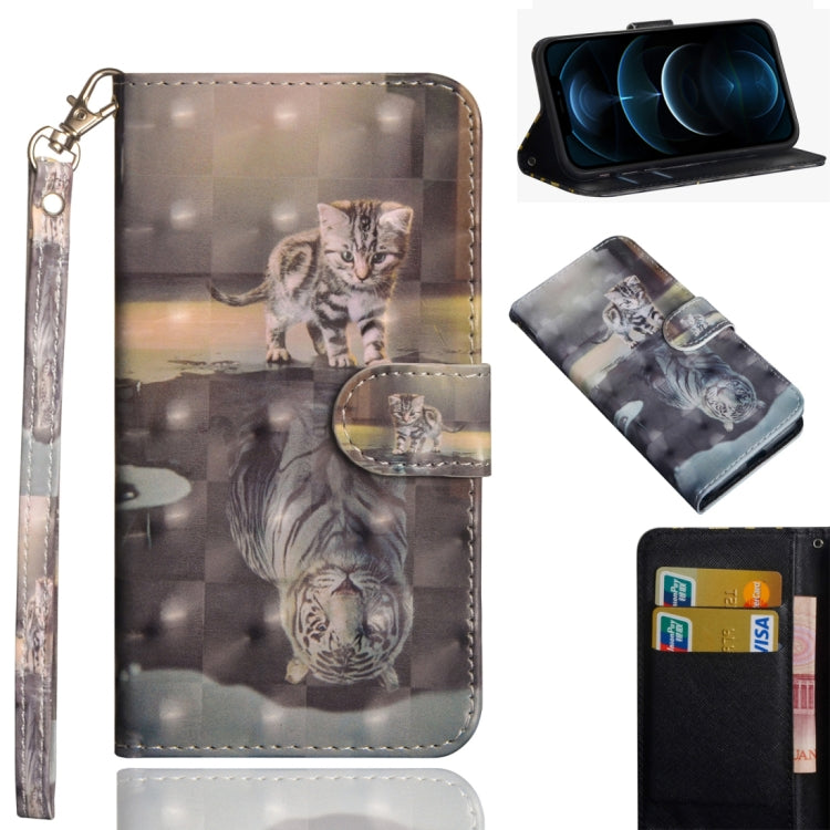3D Painting Pattern Horizontal Flip TPU + PU Leather Case with Holder & Card Slots & Wallet, For iPhone 12 Pro Max, For Xiaomi Redmi 9