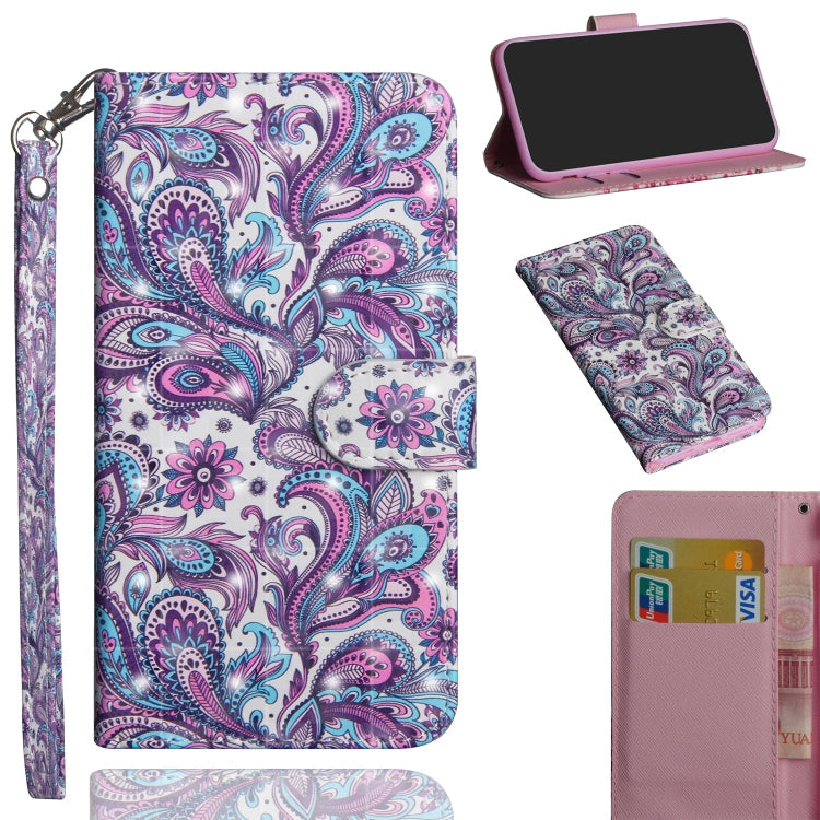 3D Painting Pattern Horizontal Flip TPU + PU Leather Case with Holder & Card Slots & Wallet, For iPhone 12 Pro Max, For Xiaomi Redmi 9