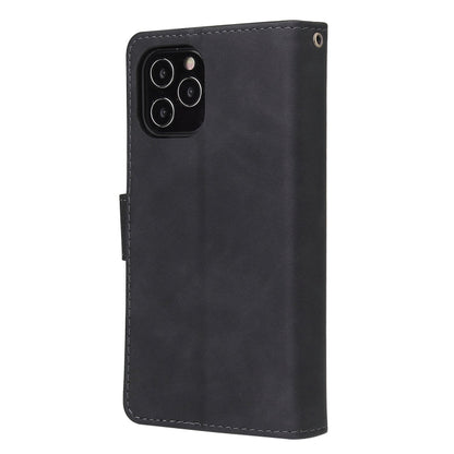 Multifunctional Retro Frosted Horizontal Flip Leather Case with Card Slot & Holder & Zipper Wallet & Photo Frame & Lanyard, For iPhone 12 Pro Max, For iPhone 12 / 12 Pro, For iPhone 12 mini, For Samsung Galaxy A11