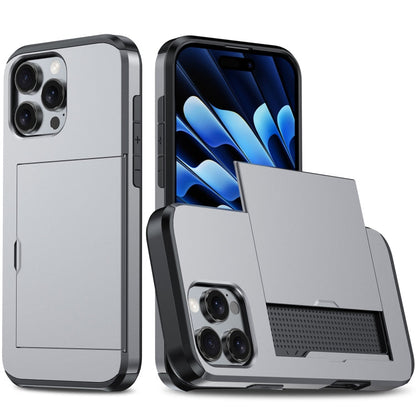 Shockproof Armor Phone Case with Card Slot, For iPhone Air, For iPhone 16 Pro Max