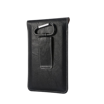 Elephant Texture Men Leisure Simple Universal Mobile Phone Waist Pack Leather Case with Card Slot, Suitable for 6.7-6.9 inch Smartphones, For iPhone 12 Pro Max
