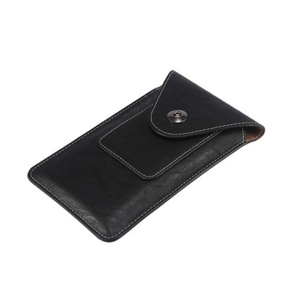 Elephant Texture Men Leisure Simple Universal Mobile Phone Waist Pack Leather Case with Card Slot, Suitable for 6.7-6.9 inch Smartphones, For iPhone 12 Pro Max