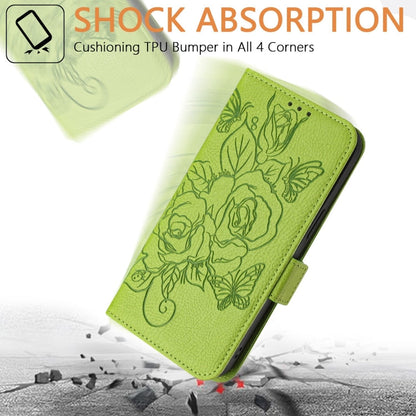 Embossed Rose RFID Anti-theft Leather Phone Case, For iPhone 11 Pro Max, For iPhone 11, For iPhone 11 Pro, For iPhone XS / X
