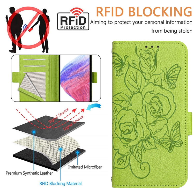 Embossed Rose RFID Anti-theft Leather Phone Case, For iPhone XR, For iPhone XS Max, For iPhone 8 Plus / 7 Plus