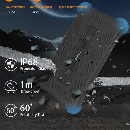 CENAVA A868T IP68 Rugged Tablet PC, 8.68 inch Android 13 MT8788 Octa Core, 4G Network, 8GB+128GB