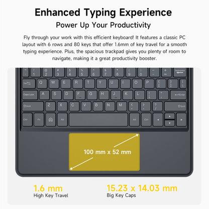 Ulefone Pogo Pin Smart Keyboard & Tablet Leather Case, For Ulefone Tab A11 Pro