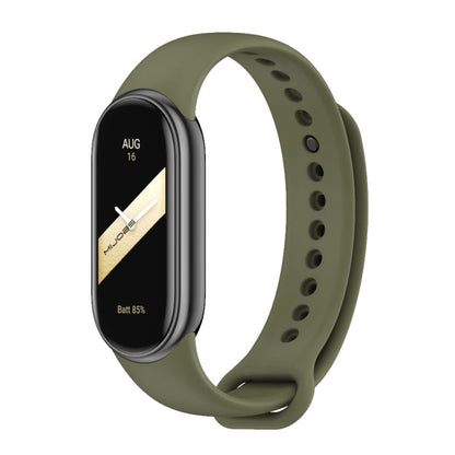 MIJOBS Metal Buckle Solid Color Silicone Watch Band, For Xiaomi Smart Band 9 / 8