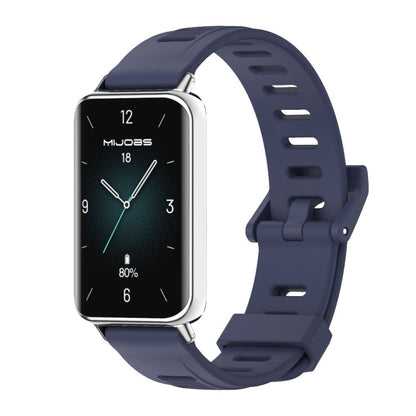 MIJOBS Flat Hole Breathable TPU Watch Band, For Honor Band 10 / 9