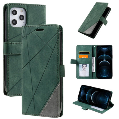 Skin Feel Splicing Horizontal Flip Leather Case with Holder & Card Slots & Wallet & Photo Frame, For iPhone 12 Pro Max, For iPhone 12 / 12 Pro, For iPhone 12 mini, For iPhone XR