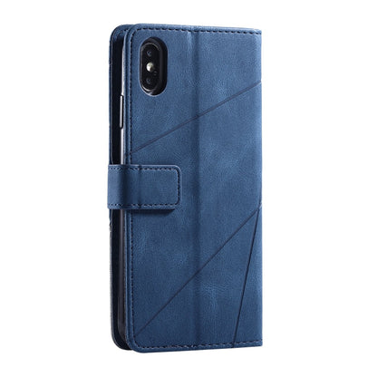 Skin Feel Splicing Horizontal Flip Leather Case with Holder & Card Slots & Wallet & Photo Frame, For iPhone XS Max