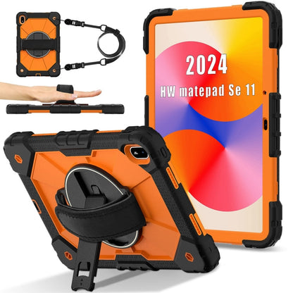 Contrast Color Robot Silicone Hybrid PC Tablet Case, For Huawei MatePad Air 12 2024, For Huawei MatePad SE 11 2024