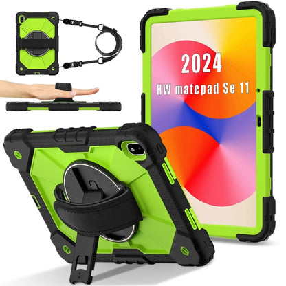Contrast Color Robot Silicone Hybrid PC Tablet Case, For Huawei MatePad Air 12 2024, For Huawei MatePad SE 11 2024