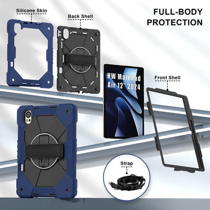 Contrast Color Robot Silicone Hybrid PC Tablet Case, For Huawei MatePad Air 12 2024, For Huawei MatePad SE 11 2024