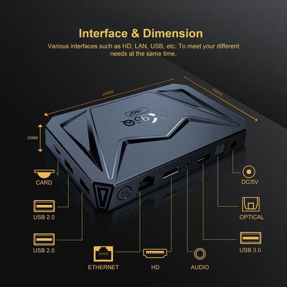 X96Q Pro+ Cortex-A55 Android 14 Octa-core CPU 4K HD Internet Set-top Box, 2GB+16GB, 4GB+32GB, 4GB+64GB