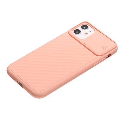 Sliding Camera Cover Design Twill Anti-Slip TPU Case, For iPhone 12 Pro Max
