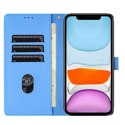Cartoon Elephant Embossed Leather Phone Case, For iPhone 11, For iPhone 11 Pro, For iPhone X / XS, For iPhone XR