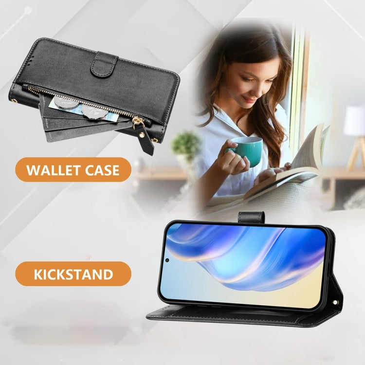 Multi-Card Slots Zipper Wallet Leather Phone Case, For iPhone 14 Pro Max, For iPhone SE 2022 / 2020 / 8 / 7, For iPhone 13 Pro Max, For iPhone 13 Pro