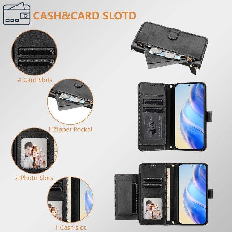 Multi-Card Slots Zipper Wallet Leather Phone Case, For iPhone 11 Pro Max, For iPhone 11, For iPhone 11 Pro, For iPhone X / XS