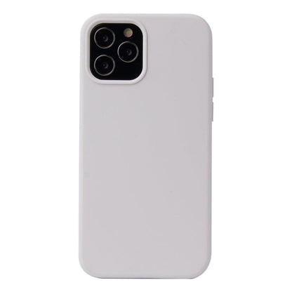 Solid Color Liquid Silicone Shockproof Protective Case, For iPhone 12 / 12 Pro