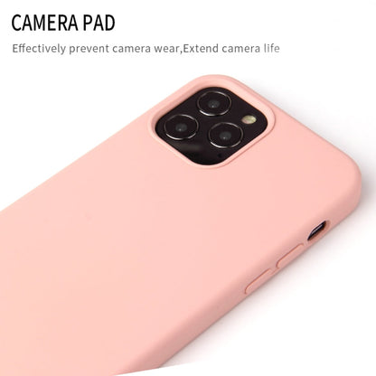 Solid Color Liquid Silicone Shockproof Protective Case, For iPhone 12 / 12 Pro