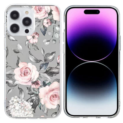 Colorful Painting Pattern TPU Phone Case, For iPhone 15 Pro Max, For iPhone 15 Pro
