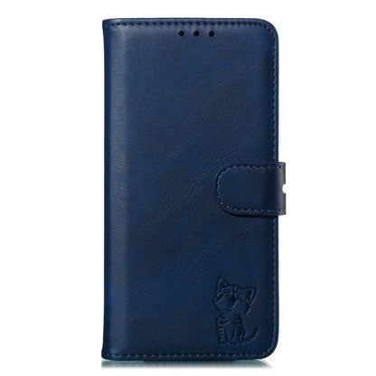 Embossed Happy Cat Pattern Horizontal Flip Leather Case with Holder & Card Slots & Wallet & Photo Frame, For iPhone 12 mini, For iPhone 12 / 12 Pro, For iPhone 12 Pro Max