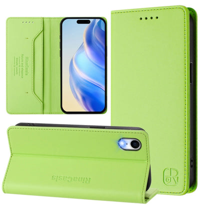RC01 Dual-Folded Magnetic Suction RFID Leather Phone Case, For iPhone X / XS, For iPhone XR, For iPhone XS Max