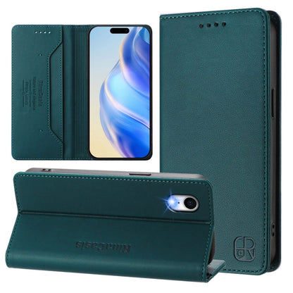RC01 Dual-Folded Magnetic Suction RFID Leather Phone Case, For iPhone X / XS, For iPhone XR, For iPhone XS Max