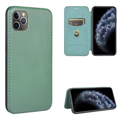Carbon Fiber Texture Magnetic Horizontal Flip TPU + PC + PU Leather Case with Card Slot, For iPhone 11, For iPhone 12 mini, For iPhone 12 / 12 Pro, For iPhone 12 Pro Max