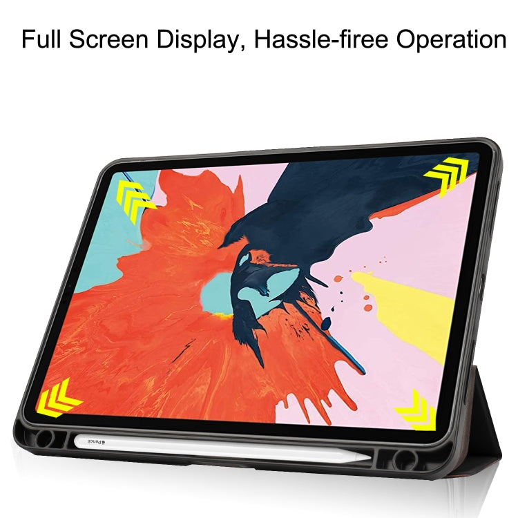 For iPad Air 11 2025 / 2024 / 2020 10.8 Custer Texture TPU Horizontal Flip Leather Case with Sleep / Wake-up Function & Three-folding Holder & Pen Slot, For iPad Air 11 2025 / 2024 / 2022 / 2020 10.9