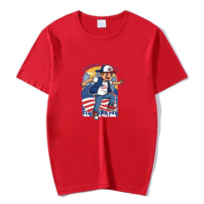 Boy Printed Round Neck Modal Short Sleeve T-shirt Print On Your Demand, L, POD T-Shirt, XL