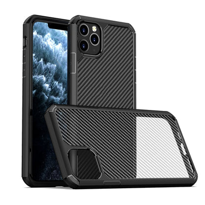 iPAKY Pioneer Series Carbon Fiber Texture Shockproof TPU + PC Case, For iPhone 8 Plus / 7 Plus, For iPhone 11 Pro, For iPhone 12 Pro Max