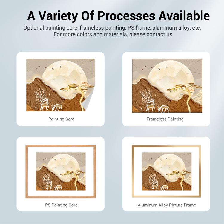 Scenery Decorative Painting with PS Frame Print On Your Demand, 15x20cm, 20x20cm, 30x30cm, 40x40cm, 50x50cm, 60x60cm, 70x70cm, 80x80cm, 90x90cm