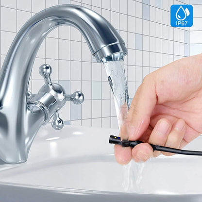 8mm 1080P IP68 Waterproof 4.3 inch Screen Dual Camera Digital Endoscope, 5m, 2m
