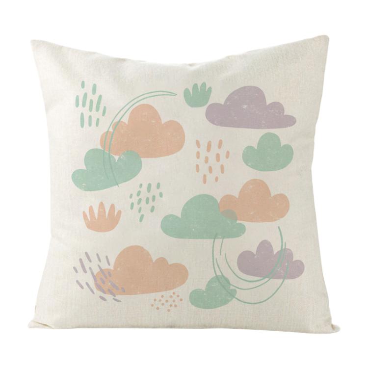Clouds Printed Sofa Pillow Case No Core Print On Your Demand, 50x50cm, 60x60cm