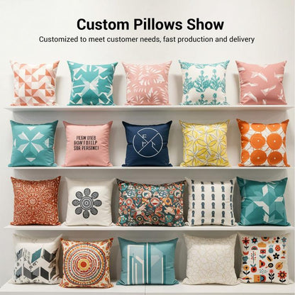 Clouds Printed Sofa Pillow Case No Core Print On Your Demand, 50x50cm, 60x60cm