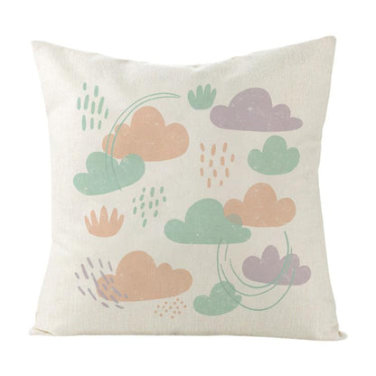Clouds Printed Sofa Pillow With Core Print On Your Demand, 35x35cm, 40x40cm, 45x45cm