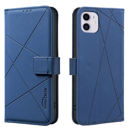 Geometric Pattern RFID Leather Phone Case, For iPhone 6 / 7 / 8 / SE, For iPhone 13 Pro Max, For iPhone 13 Pro, For iPhone 12 / 12 Pro