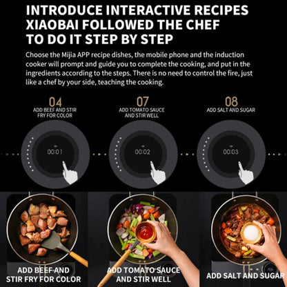 Original Xiaomi Mijia Smart Ultra-thin Induction Cooker 2100W Home Induction Cooker, Mijia Ultra-thin Induction Cooker