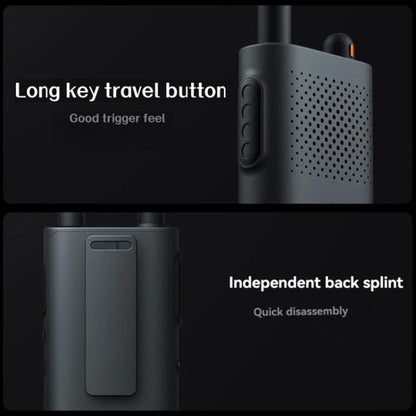 Original Xiaomi Walkie Talkie 3 Chat Version Support 1-5km Intercom Distance, APP Writing Frequency, Walkie Talkie 3 Chat Version