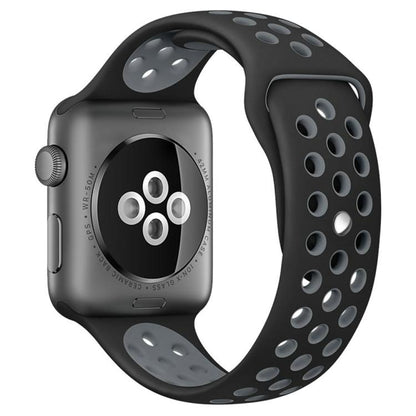 xDfind Two Color Silicone Sports Watch Band, For Apple Watch 46mm / 49mm / 45mm / 44mm, For Apple Watch 42mm / 41mm / 40mm / 38mm