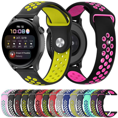 xDfind Two-color Silicone Watch Band, 20mm, 22mm