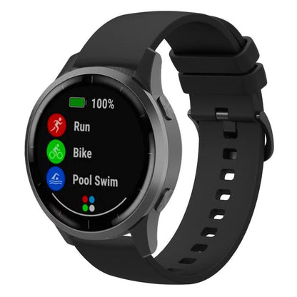 xDfind Flat Pure Color Silicone Watch Band, 20mm, 22mm