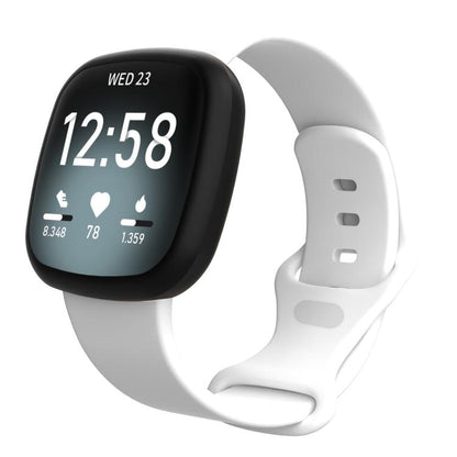 For Fitbit Versa 4 / Versa 3 / Sense2 / Sense xDfind Silicone Watch Band, S