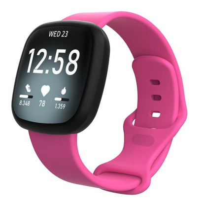 For Fitbit Versa 4 / Versa 3 / Sense2 / Sense xDfind Silicone Watch Band, S