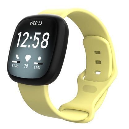 For Fitbit Versa 4 / Versa 3 / Sense2 / Sense xDfind Silicone Watch Band, S